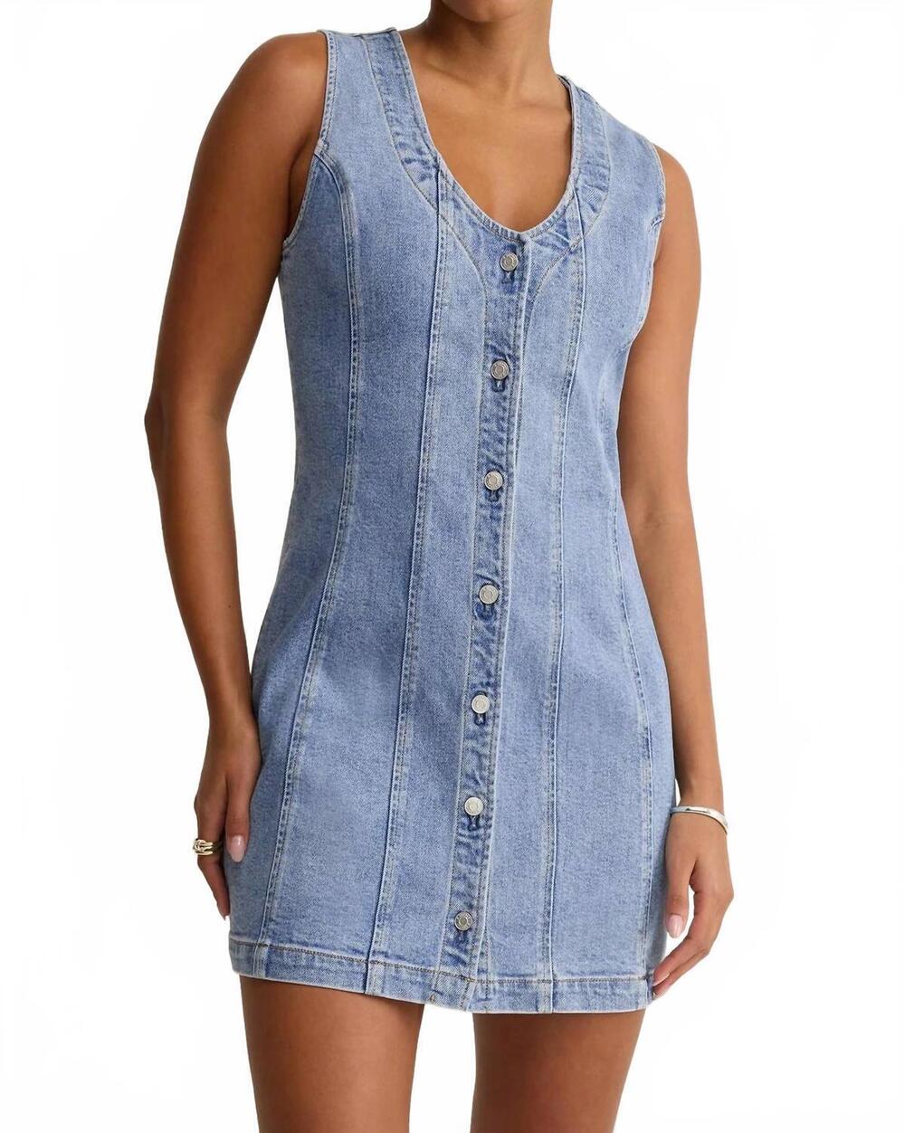 NEW Z SUPPLY jolie denim mini dress in blue